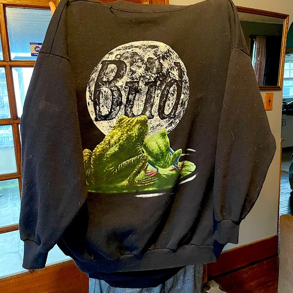 RARE BUDWEISER CREWNECK 90s Budweiser Frog SuperBowl 95 BUDWEISER commercial - Picture 10 of 14